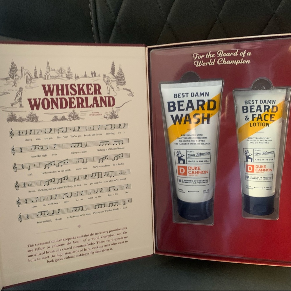 Duke Cannon Beard wash & face lotion set